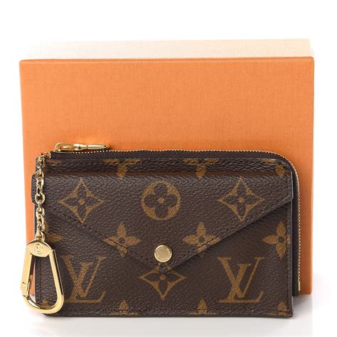 louis vuitton black monogram card holder|Louis Vuitton side up card holder.